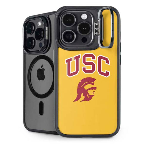 University of Southern California USC Trojans Yellow iPhone 16 Pro Kickstand Case